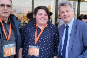 Dominique Vatel, Servane Francart et Fabien Roussel